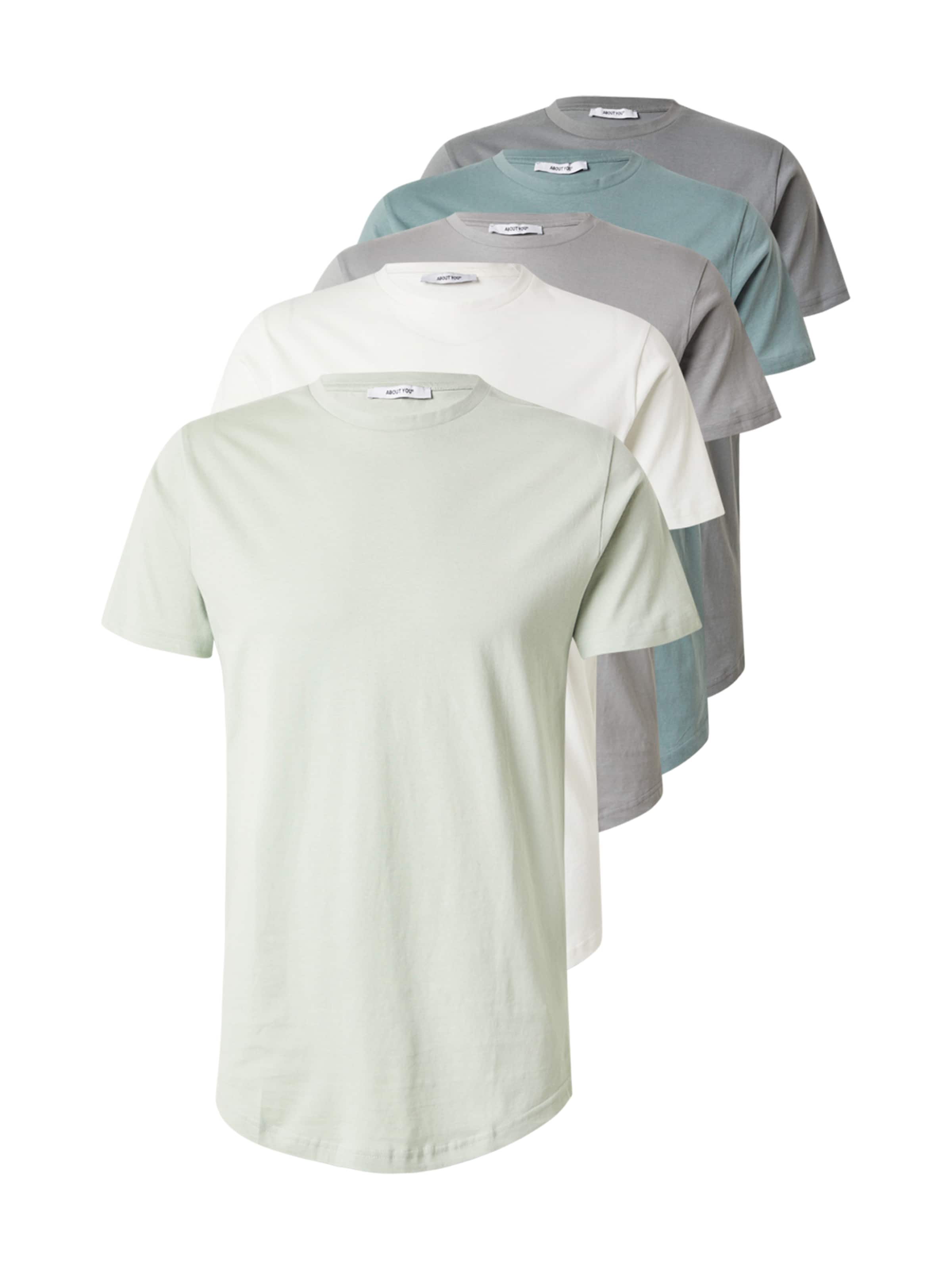ABOUT YOU Тениска 'Caspar' в сиво: отпред