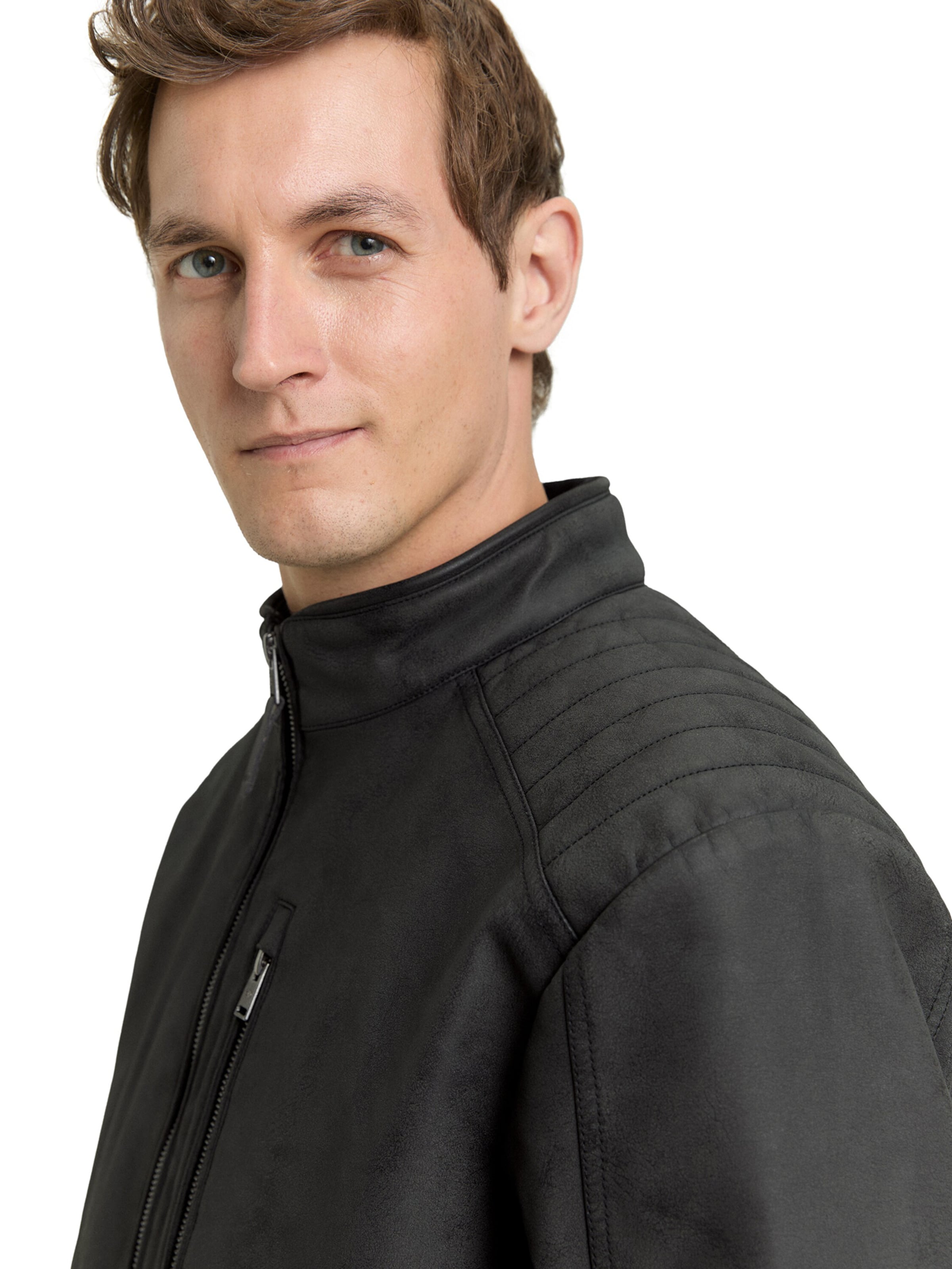 TOM TAILOR Демисезонная куртка в Черный