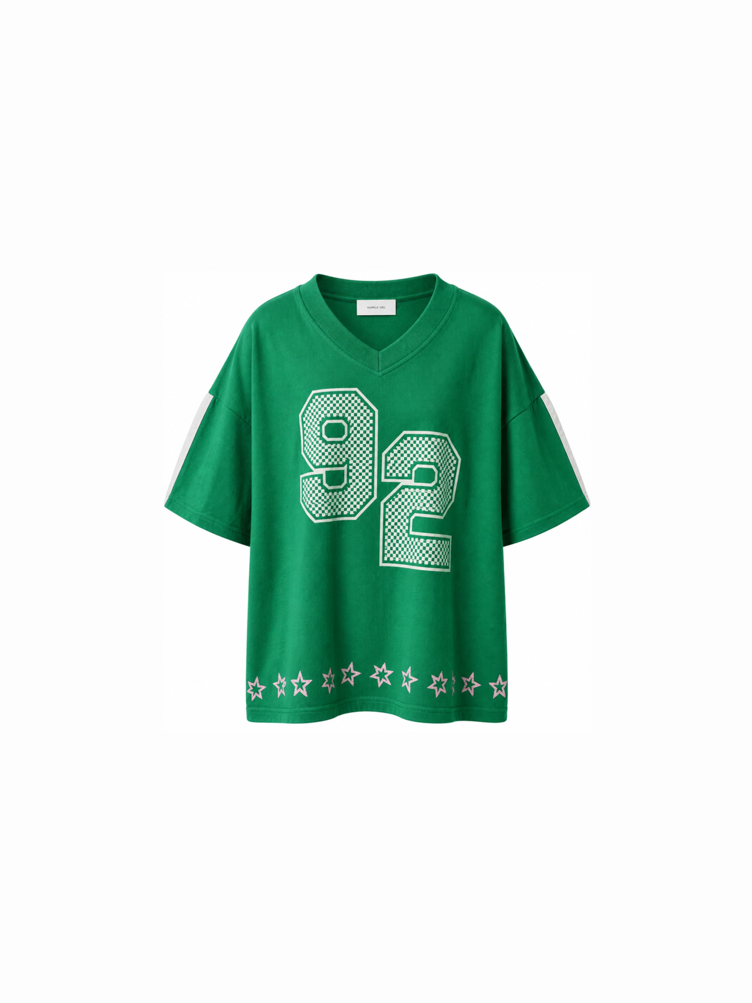 Tricou de la Kamila Šikl pe verde: față