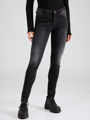 Skinny Jean 'Sadie' QS en noir : devant