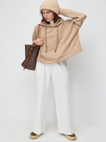 Sweat-shirt No Matter What en beige