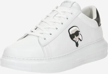 Baskets basses Karl Lagerfeld en blanc : devant