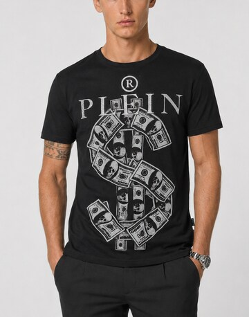Maglietta di Philipp Plein in nero: frontale