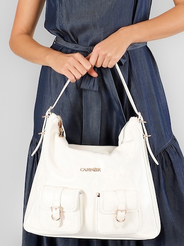 CAFè NOIR Shoulder bag in White: front