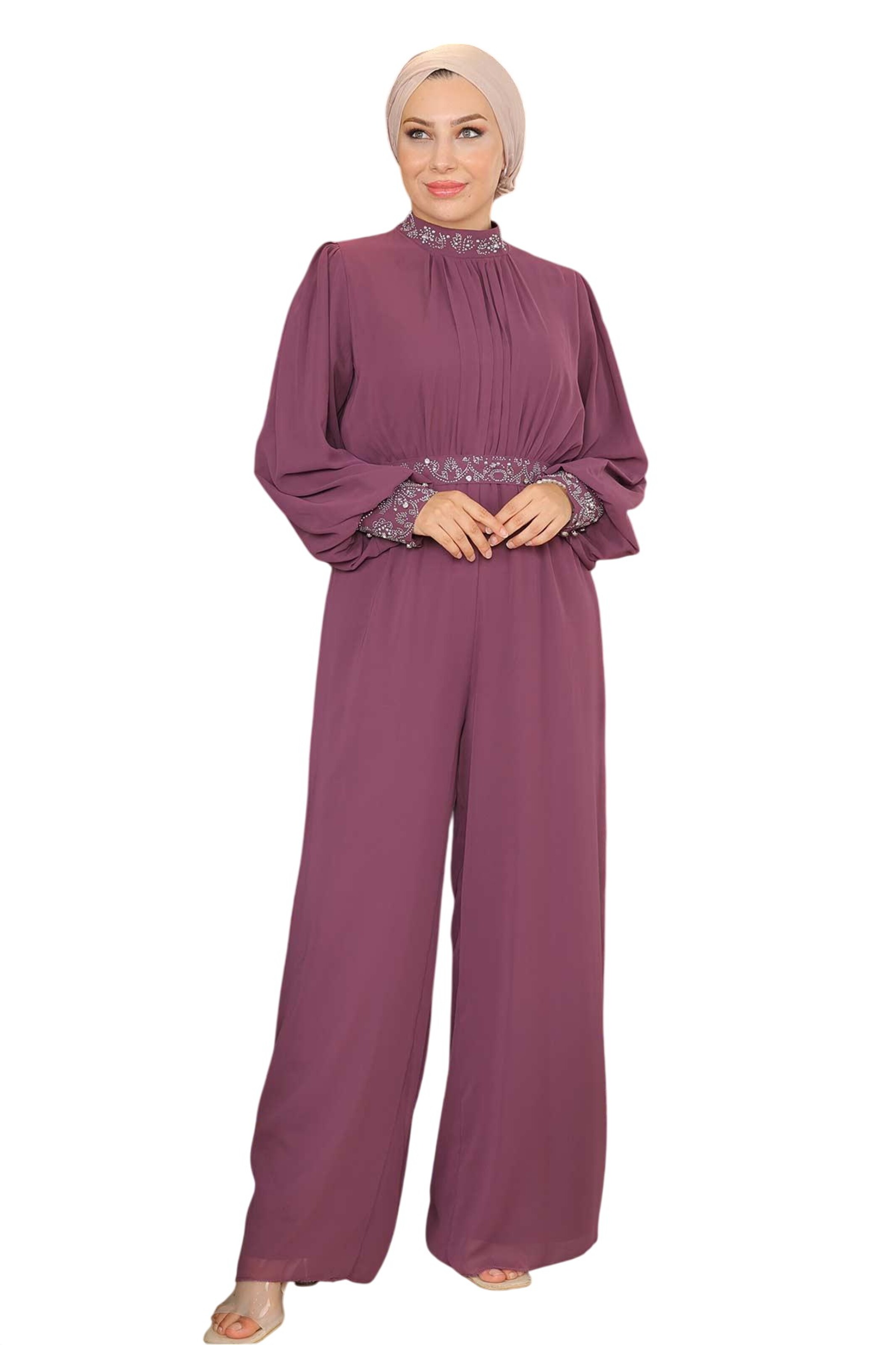 MODAMIHRAM Jumpsuit in Lila: voorkant