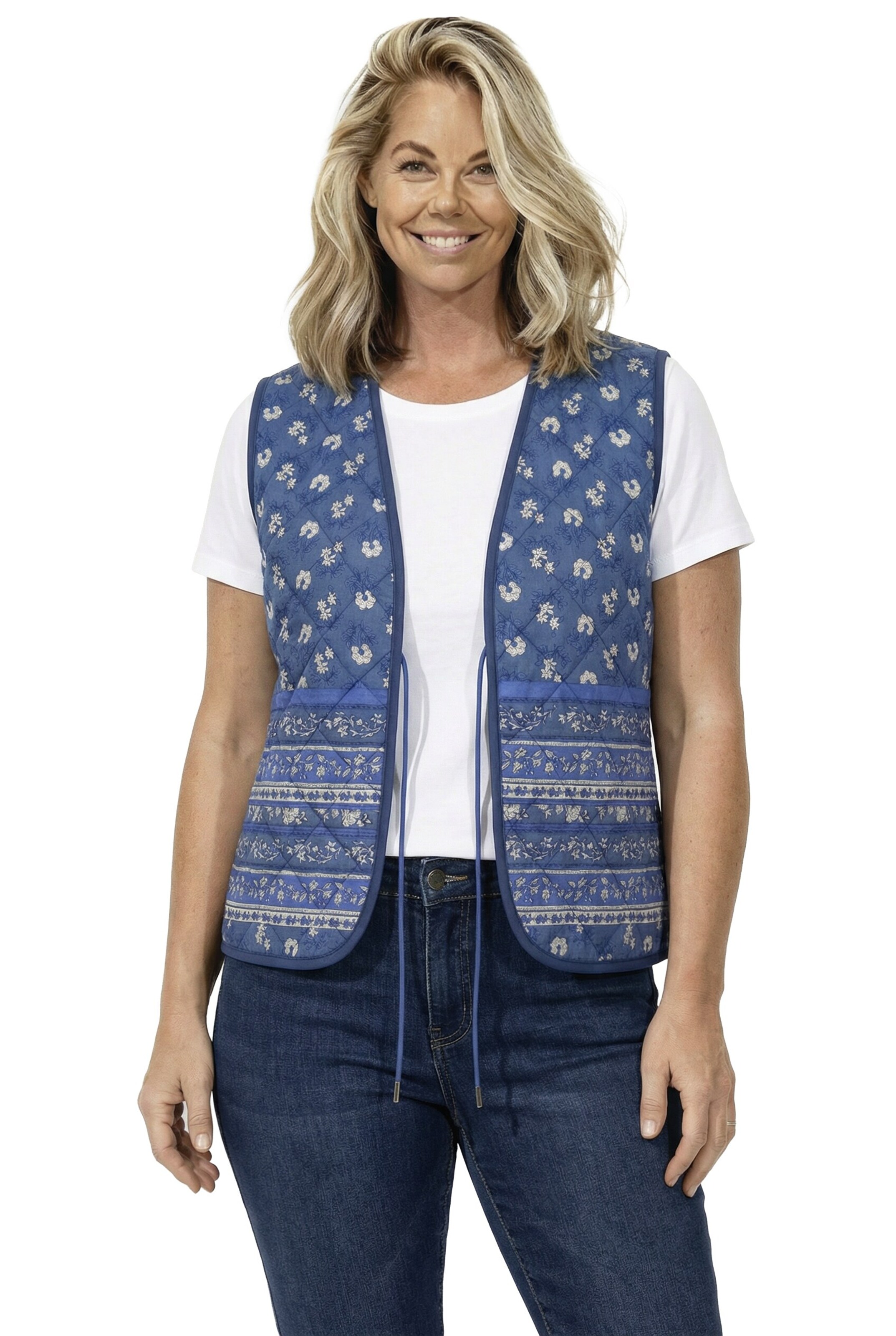 Ulla Popken Weste in Blau