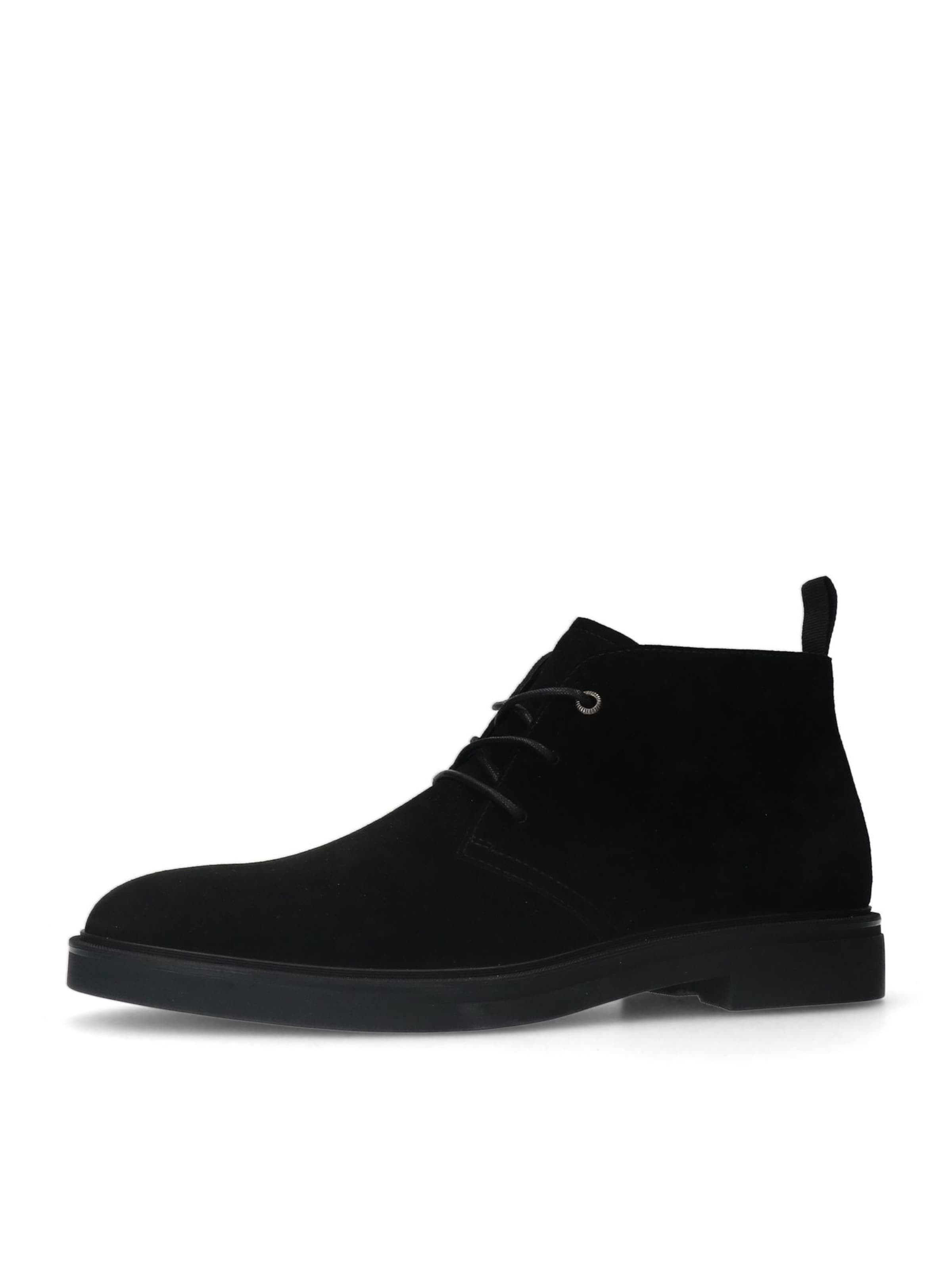 MANFIELD Chukka Boots 'Desert' in Schwarz: Vorderseite