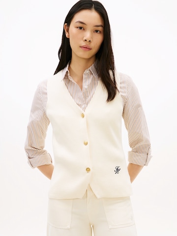 TOMMY HILFIGER Kamizelka z dzianiny w kolorze beżowy: przód