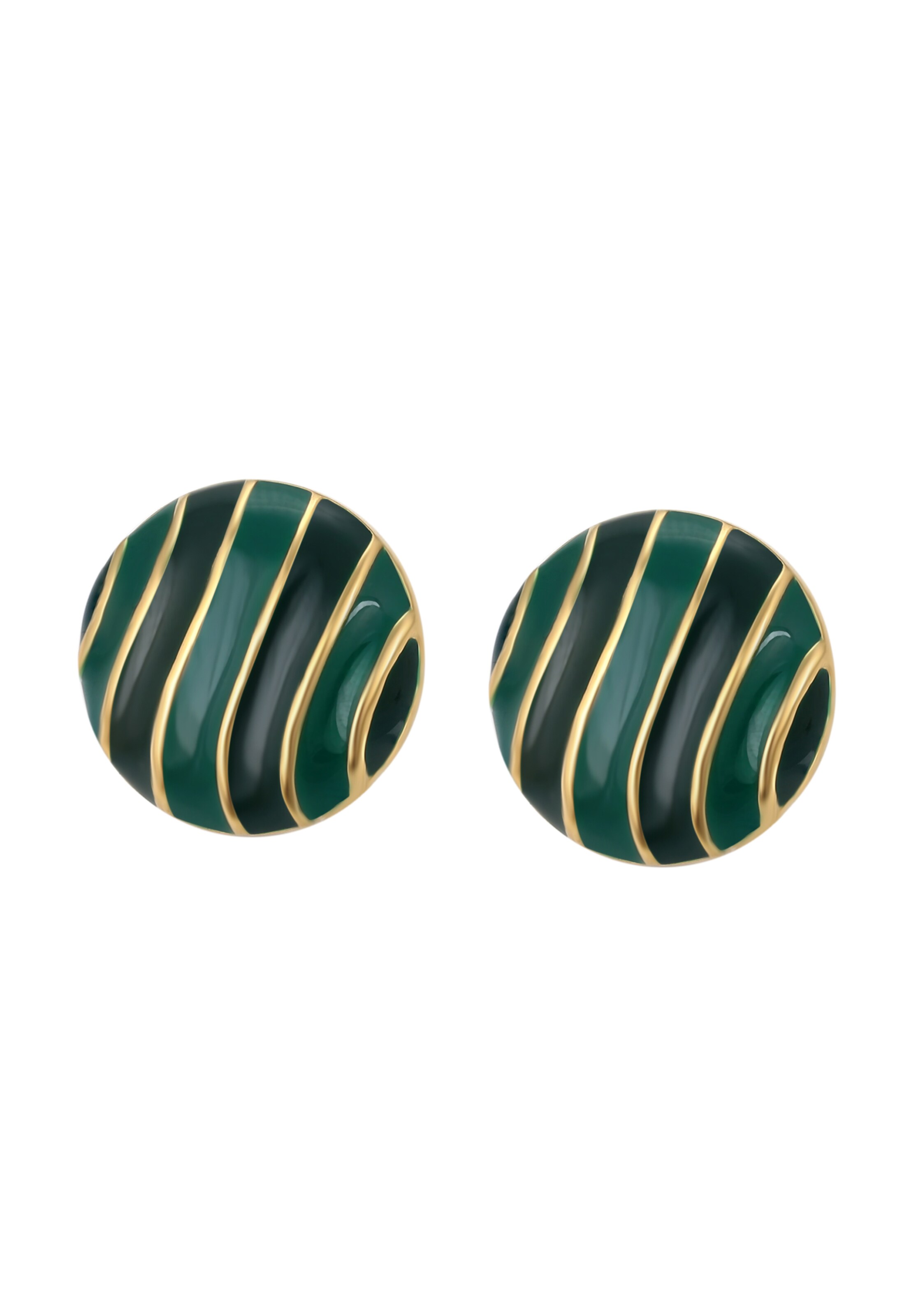 Boucles d'oreilles Gaya en or : devant