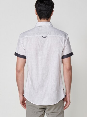 KOROSHI Regular fit Button Up Shirt in White