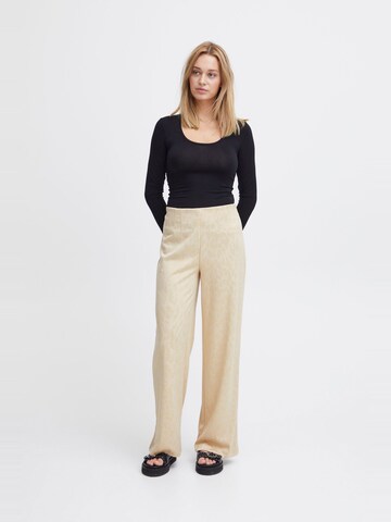 Regular Pantalon 'Kate' ICHI en beige
