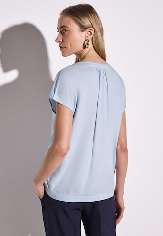 STREET ONE Bluse in Unifarbe in Blau