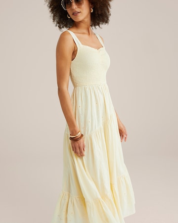 WE Fashion Summer dress in Yellow