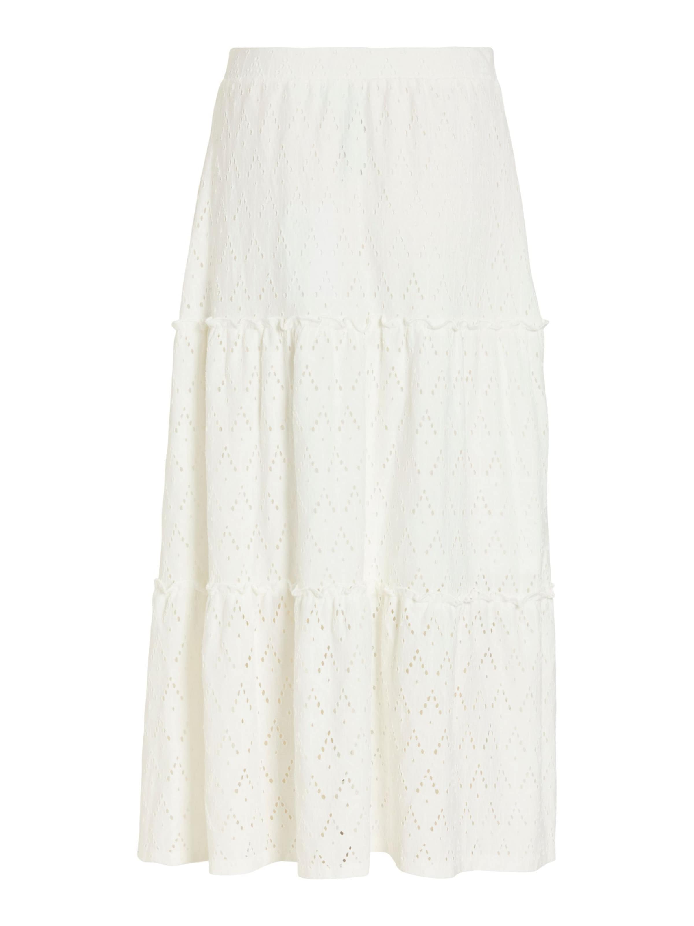 VILA Rok 'VIAmalina' in Wit