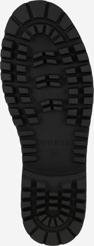 GUESS Ниски ботуши с връзки в черно