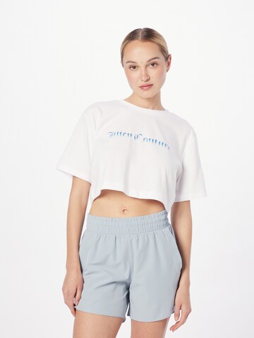 Juicy Couture Sport Toiminnallinen paita 'BRITTANY' värissä valkoinen: edessä