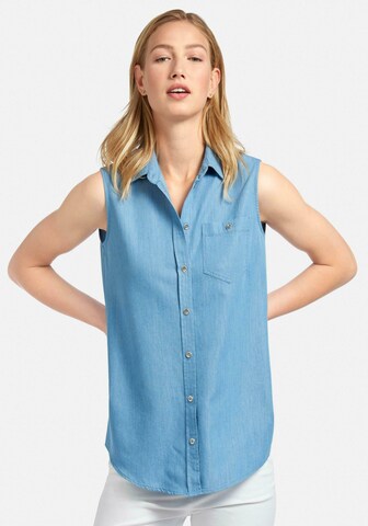 Peter Hahn Blouse in Blue: front