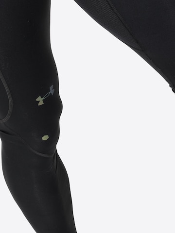 UNDER ARMOUR Skinny Sportbroek 'Rush' in Zwart