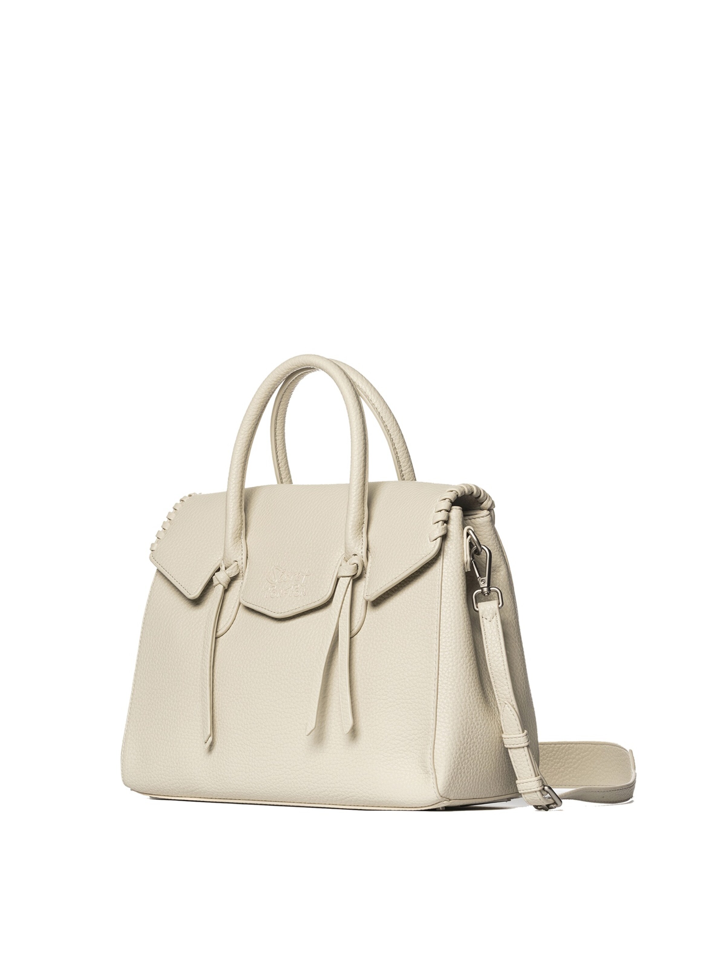 Secret Pon Pon Handbag 'Silvana Nova' in Beige: front