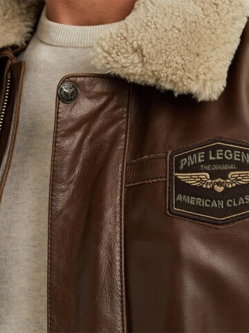 Giacca di mezza stagione 'Hudson leather jacket' di PME Legend in marrone