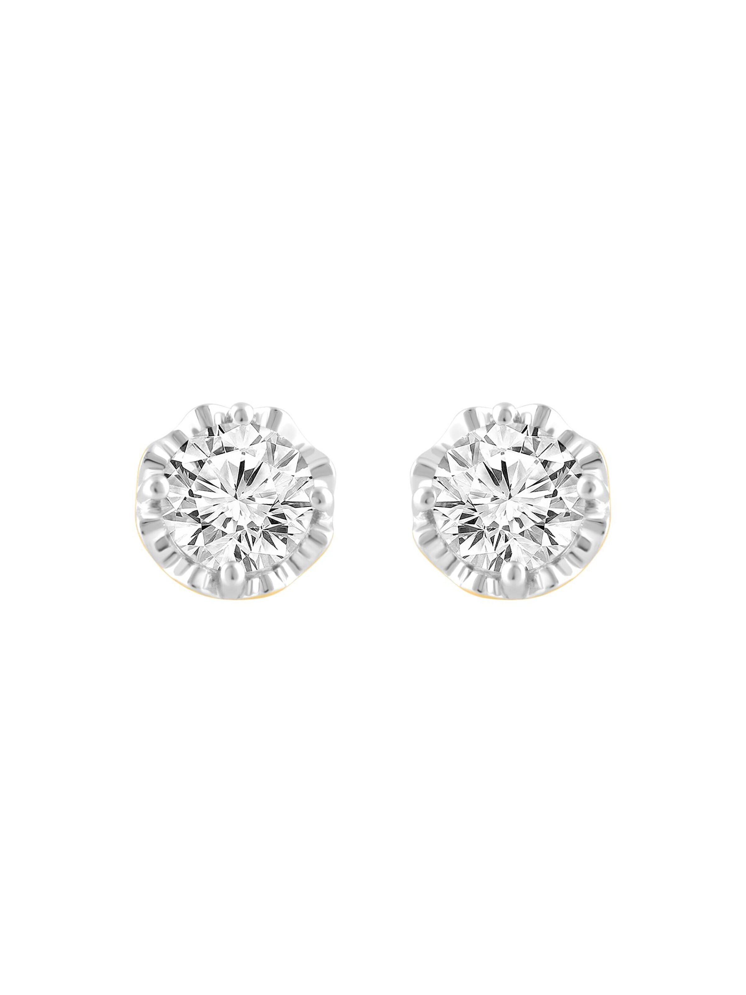 Boucles d'oreilles ETHISHER DIAMANTEN en or : devant