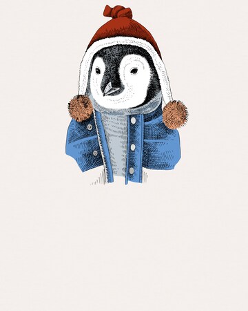 T-shirt 'Pinguin' Watapparel en blanc