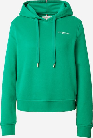 TOMMY HILFIGERSweater majica '1985' - zelena boja: prednji dio