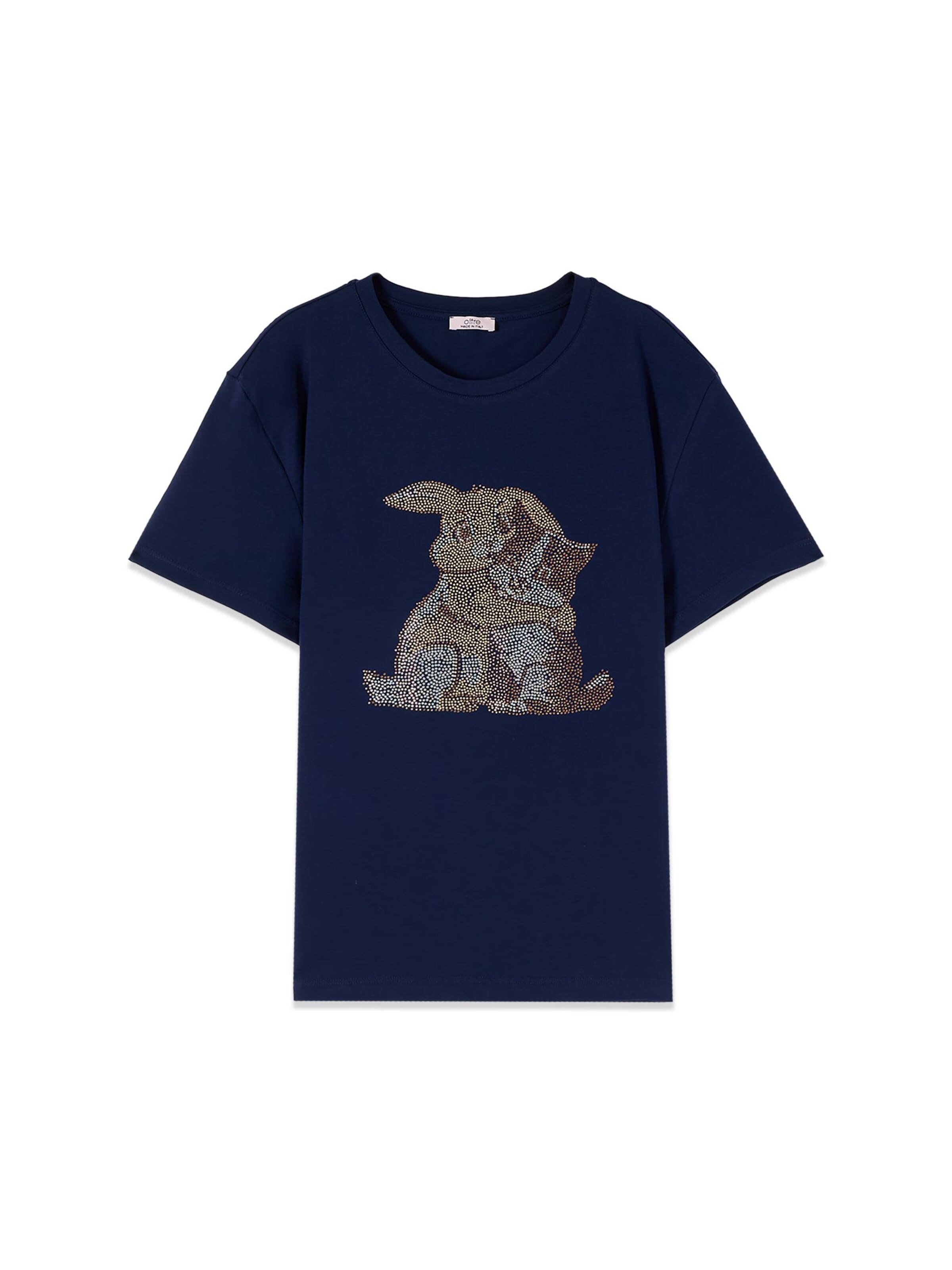 oltre - Camiseta en azul: frente