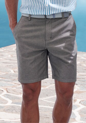 JOHN DEVIN Regular Hose 'Oxford' in Grau: Vorderseite