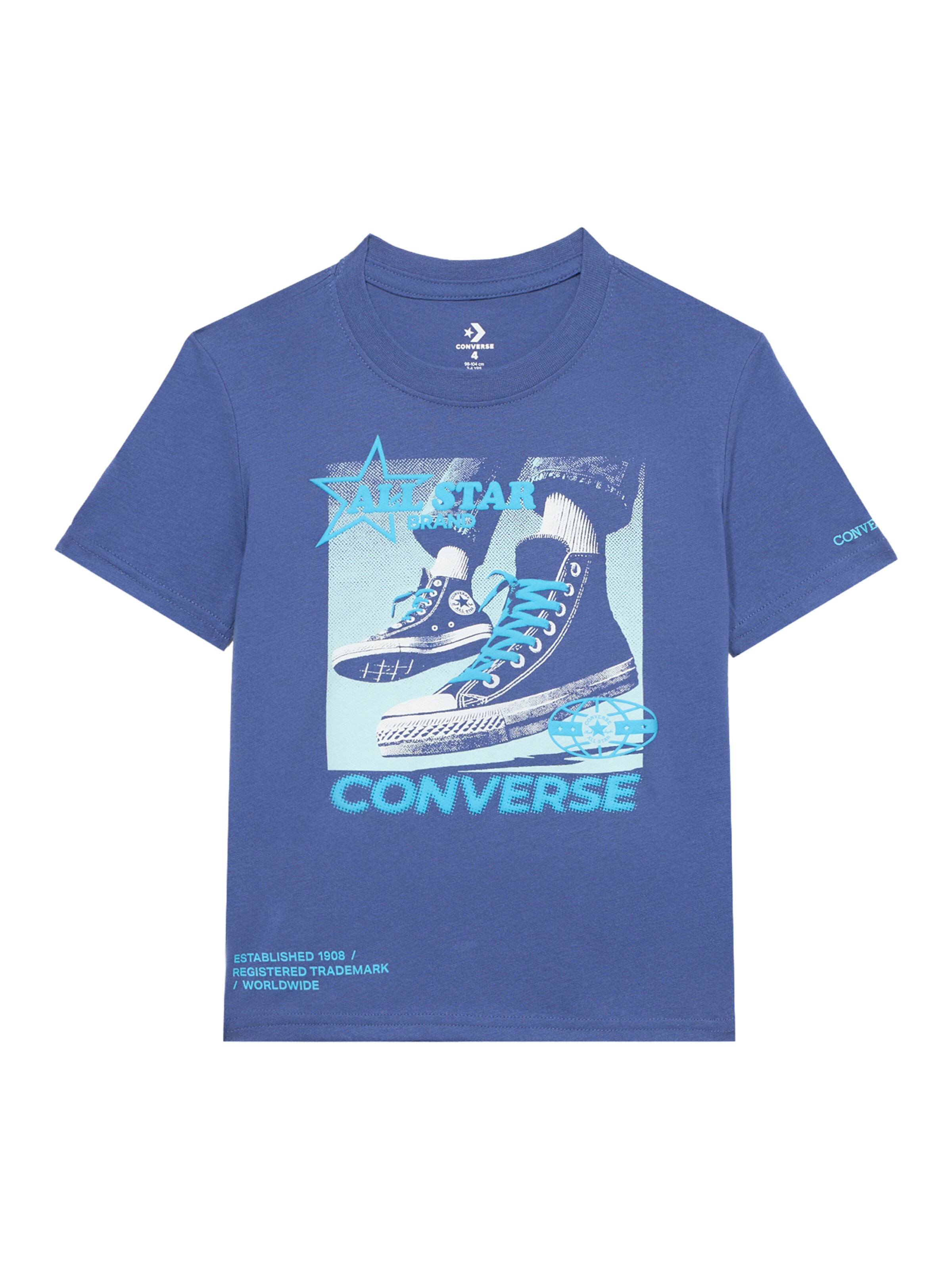 CONVERSE Μπλουζάκι 'PHOTO REAL CNV SNKR' σε μπλε: μπροστά