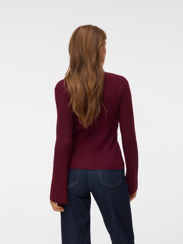 Cardigan 'VMMarla' VERO MODA en rouge