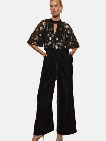Tuta jumpsuit di love & roses in nero: frontale