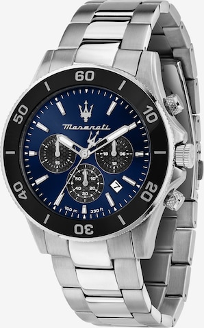 Maserati Analog Watch in Silver: front
