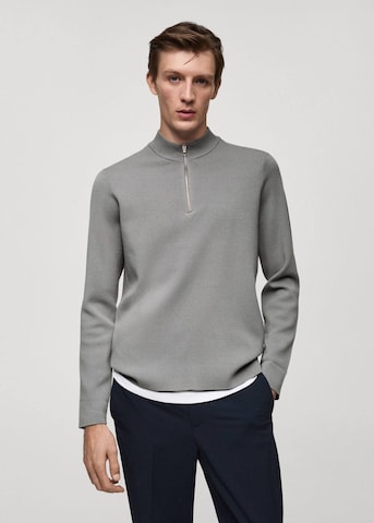 MANGO MAN Sweater 'Luxusp' in Grey: front