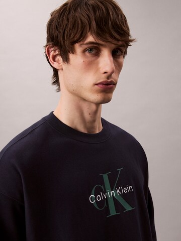 Calvin Klein Jeans Mikina – modrá