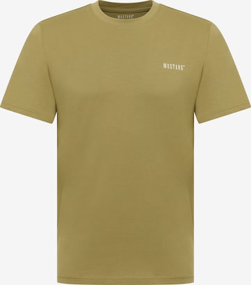 MUSTANG Koszulka 'Austin' w kolorze zielony: przód