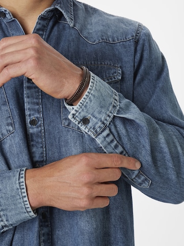 PADDOCKS Regular Fit Hemd in Blau