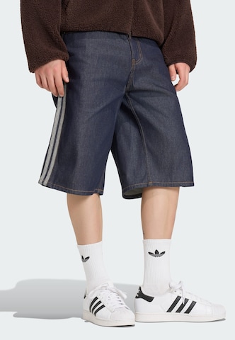 ADIDAS ORIGINALS Wide leg Jeans 'Firebird Adicolor' in Blue: front