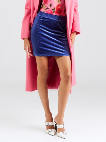 PIECES Rok 'JOANNA' in Blauw: voorkant