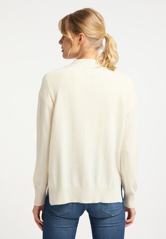 DreiMaster PREMIUM Knit Cardigan in White