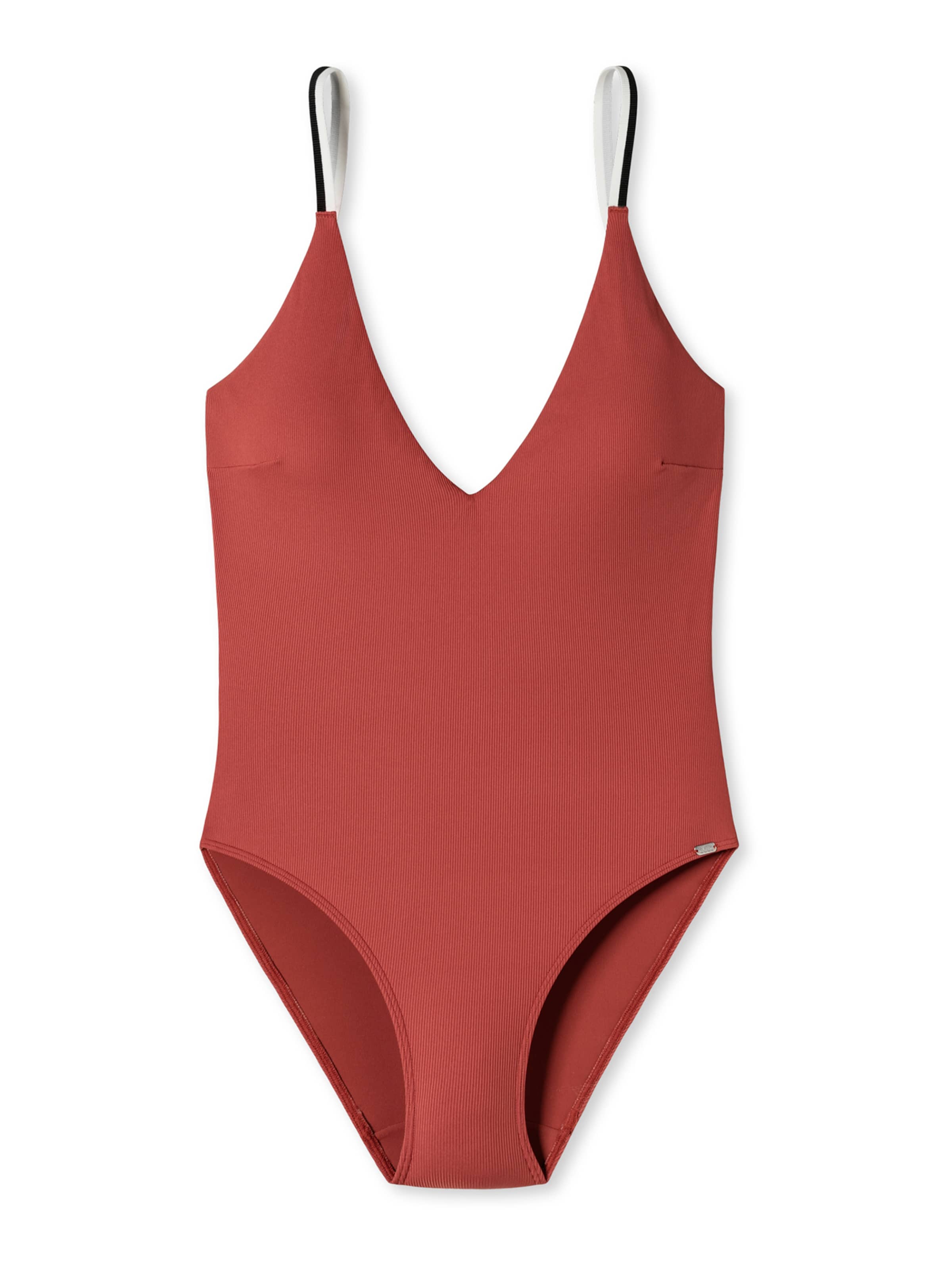 SCHIESSER Badpak 'Aqua Californian Dream' in Rood: voorkant