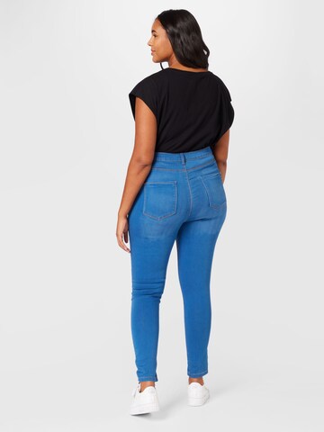 Dorothy Perkins Curve Skinny Džínsy 'Frankie' - Modrá