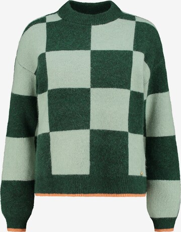 Shiwi Sweater 'Helsinki Check' in Green: front