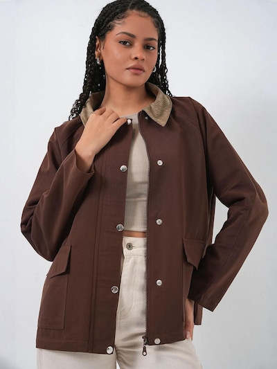 Bigdart Veste mi-saison en M en marron / cappuccino, Vue avec produit