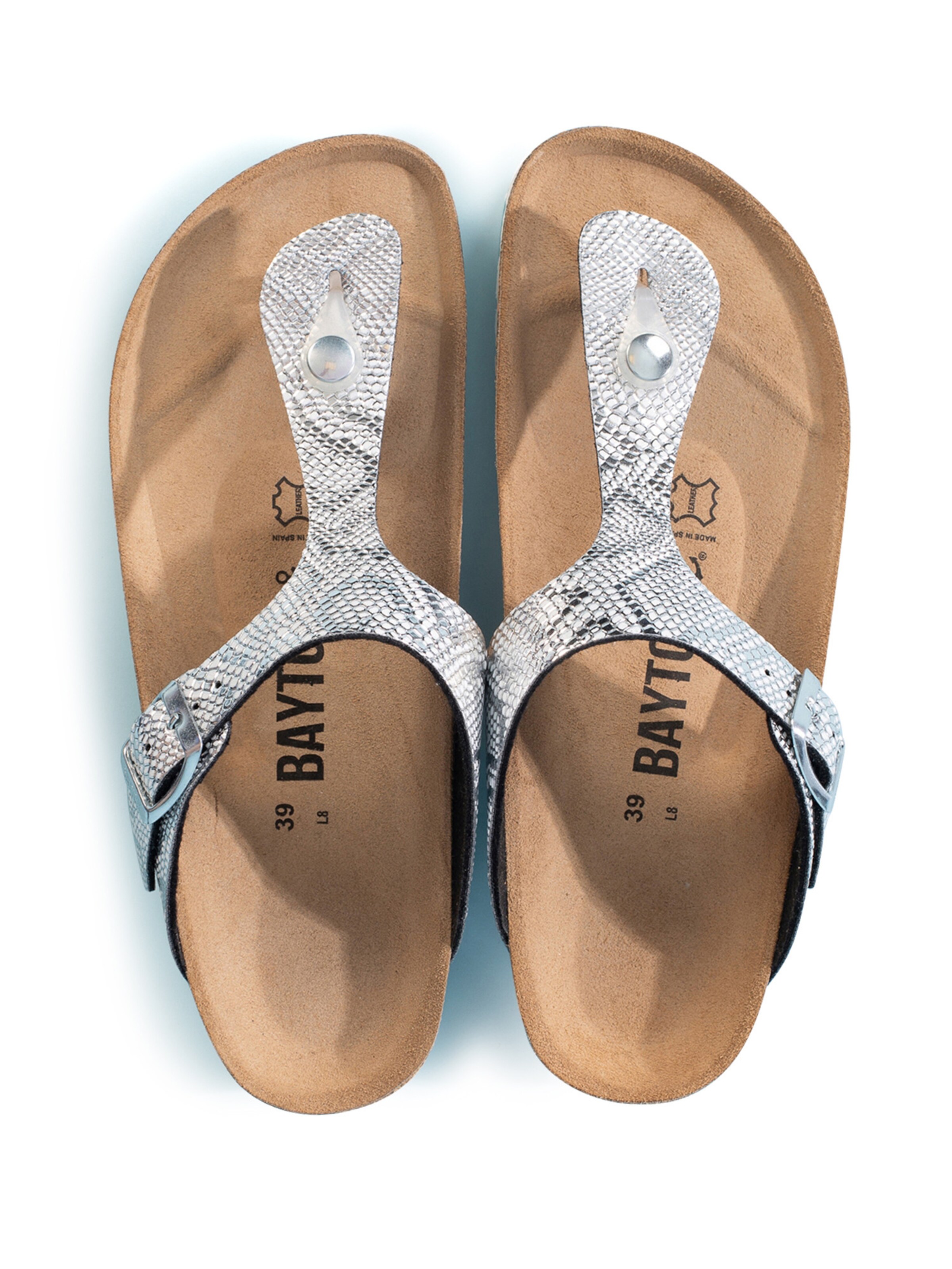 BaytonNatikače s potpeticom 'Mercure' - srebro boja