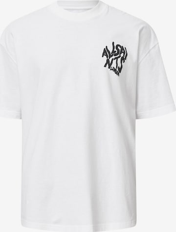 T-Shirt AllSaints en blanc : devant