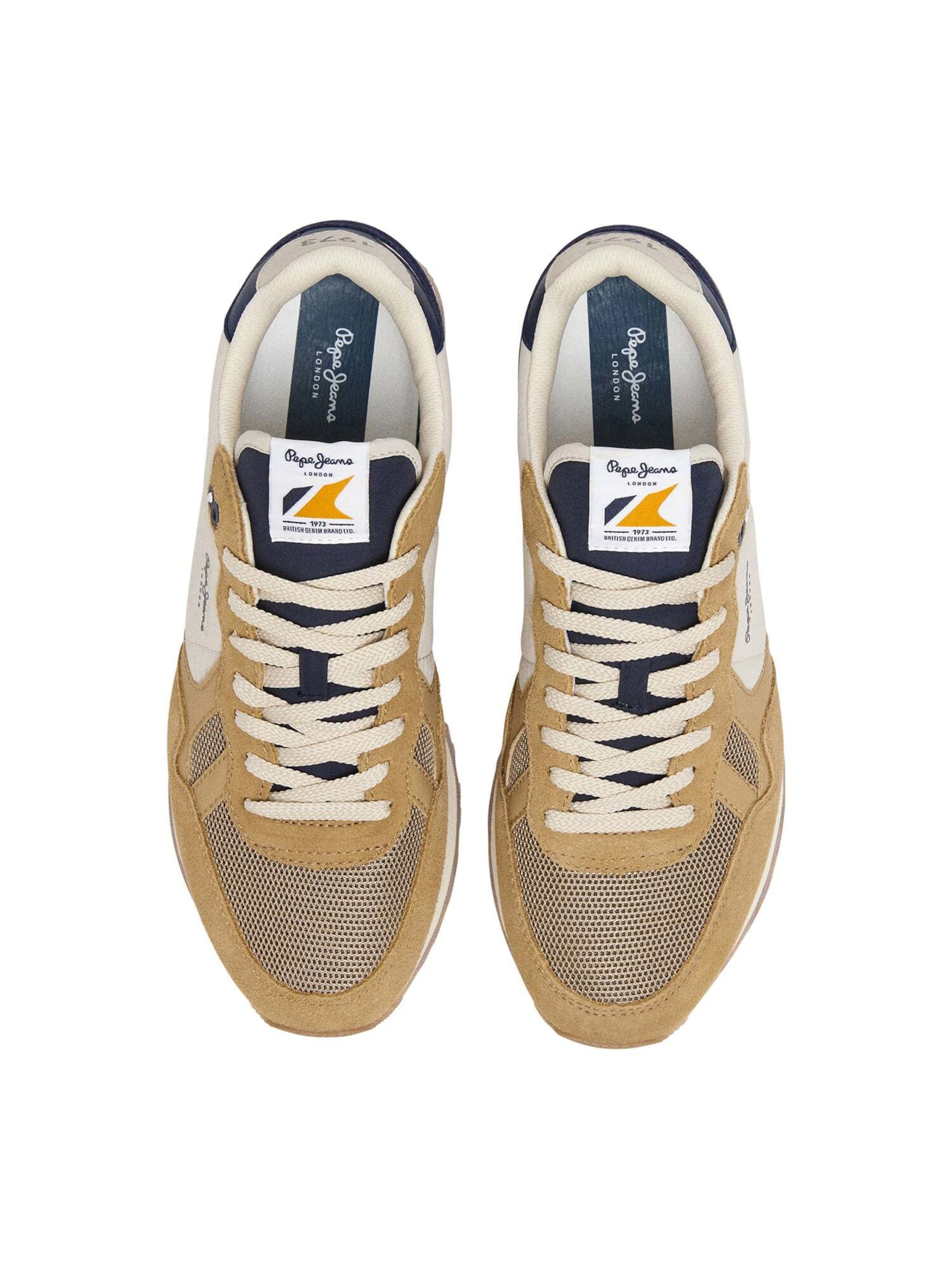 Sneaker bassa 'Brit Camp' di Pepe Jeans in beige