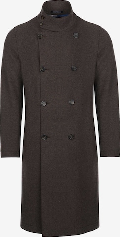 ARMANI Between-seasons coat 'Emporio Armani Mantel' in Brown: front
