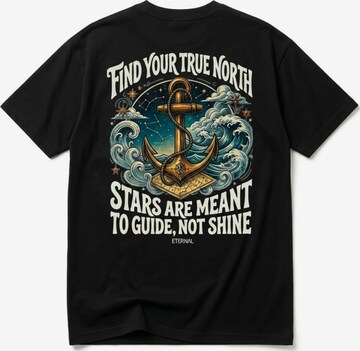 Eternal - Camiseta 'True North' en negro: frente