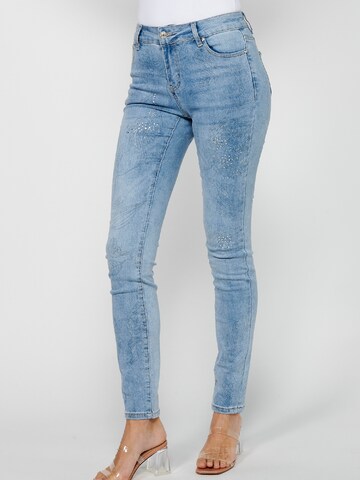 KOROSHI Skinny Jeans in Blue: front